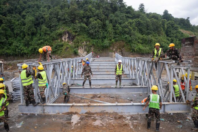 Trisuli flood, Bridge